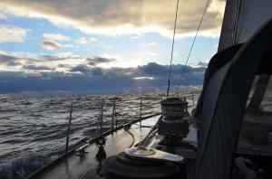 Sunrise, 1000 miles out